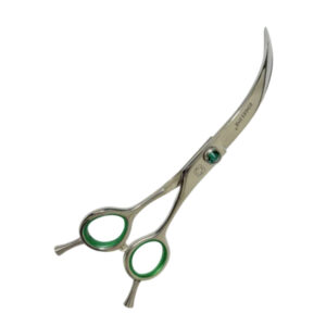 TIJERA CURVA 90° PROFESIONALES 7.5" - DOBLE REPOSA DEDOS 440C